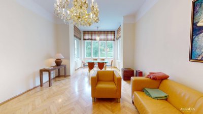 Traumhaftes Ambiente: 3-Zimmer-Wohnung mit Balkon in Jugendstil-Altbau in Grinzinger Toplage