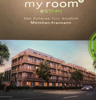 NUR AN STUDIS oder AZUBIS: Moderne 1-Zimmer Wohnung im 3. OG in München-Freimann