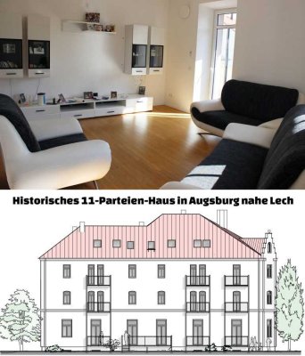 Provisionsfrei* Direkt vom Eigentümer: Historisches 11 Parteien Mehrfamilienhaus in Augsburg nahe Le