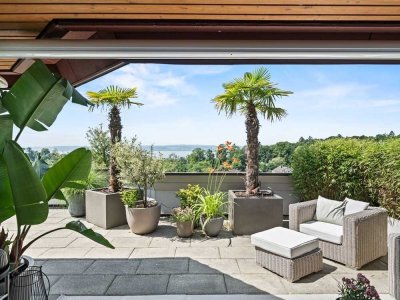 See- und Bergsicht, Südterrasse und Gartenanteil
neuwertige 2,5 Zimmer Eigentumswohnung