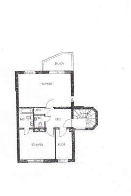 2-Zimmer-Wohnung in Meerbusch-Osterath mit Balkon, Gäste-WC, Bad en Suite