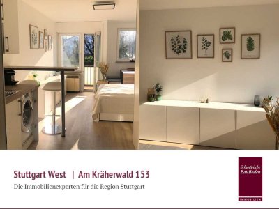 Nahe Killesberg | Attraktive 1 Zimmer Studio Wohnung mit Balkon in bevorzugter Lage +++