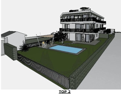 Gartenwohnung mit Pool und Carport