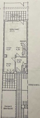 Gepflegtes Reihenhaus mit fünf Zimmern in Kranichstein, Darmstadt