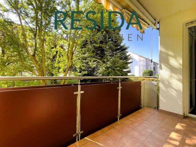 4-Zi.-Hochparterre-Wohnung in Feldrandlage mit Balkon