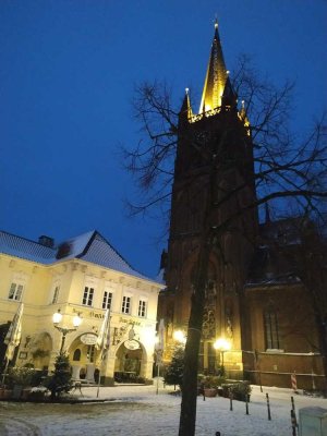 Attraktive Belle-Etage-Wohnung mit 5 qm Süd-Balkon, Einbau-Küche, Parkett, Gartenblick
