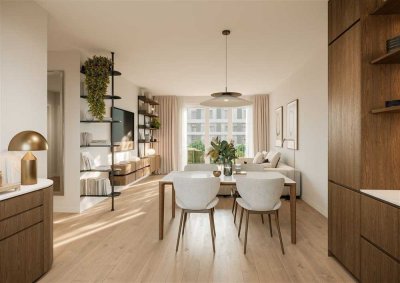 Wohnen mit Gemeinschaft und Aktivität: Neubau-2-Zimmer-Wohnung im neuen elyse Servicewohnen.