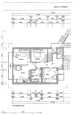 Helle 3,5-Zimmer Dachgeschosswohnung mit Balkon in Schwabbruck