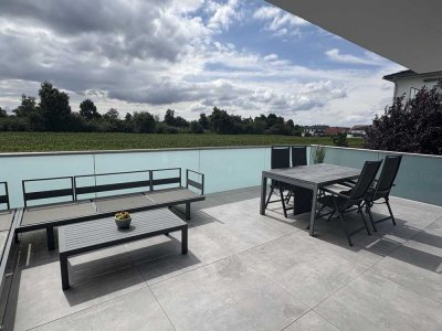 5-Zimmer Wohnung mit einzigartiger Terrasse in ruhiger und verkehrsgünstiger Lage