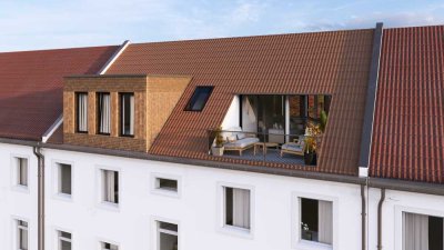 Genehmigtes Dachgeschoss-Ausbauprojekt in Bestlage der Hannover Südstadt – ca. 100 m², Loggia, provi