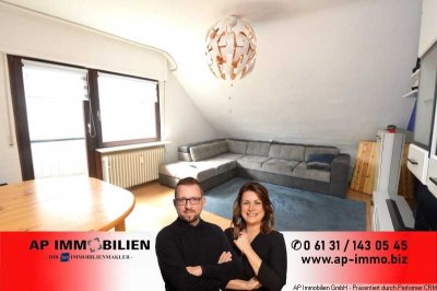HECHTSHEIM - Der Klassiker: 3 Zimmer, Küche, Bad, Balkon im Dachgeschoss