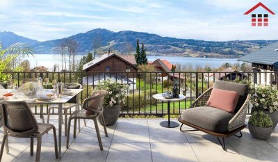 Penthouse mit See- und Gebirgsblick am Attersee