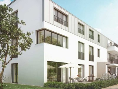 Neubau‑3‑Zimmer‑Wohnung in ruhiger Lage mit 2 Bädern und Süd-Loggia