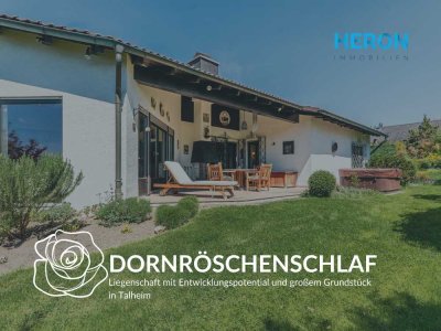 DORNRÖSCHENSCHLAF - Liegenschaft mit Entwicklungspotential und großem Grundstück in Talheim