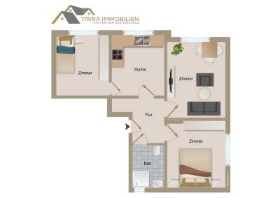 REDUZIERT-Helle 3-Zimmer-Wohnung in Bielefeld komplett renoviert-