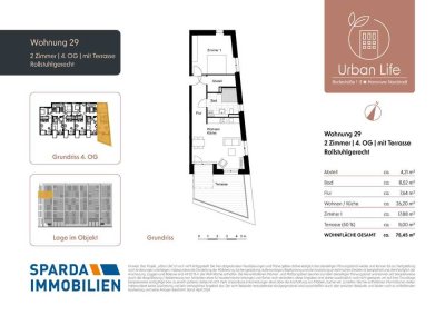 Goßzügige Dachterrasse inklusive!