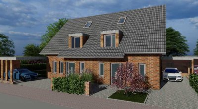 Doppelhaushälfte in zentraler Lage von Wardenburg! Schlüsselfertig inkl. Gartenanlage & Carport