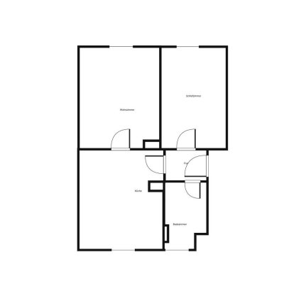 2-Zimmer-Wohnung für Paare / 2. OG links