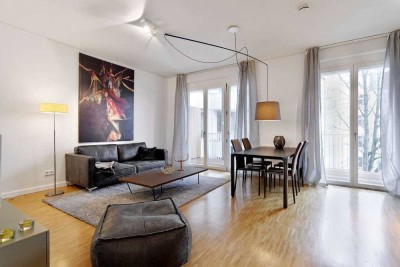 Moderne 3 Zimmer mit Möblierung und Blick in den Innenhof