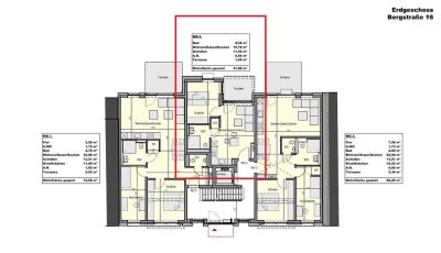 Neuwertige 2-Zimmer-Wohnung mit Terrasse in Mönchengladbach-Eicken zu vermieten
