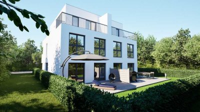 Köln-Junkersdorf, 1a-Lage, exclusives Stadthaus im Bauhausstil