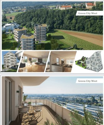 Penthouse - Green City - Provisionsfrei - 40m² Balkon