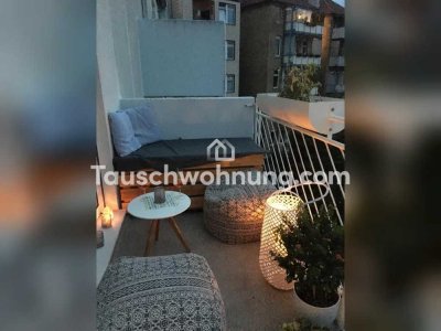 Tauschwohnung: 2 Zi West gegen 3-4 Zimmer Süd oder West