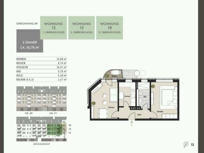 Charmante 2-Zimmer-Eigentumswohnung mit Balkon in begehrter Innenstadtlage! WE 18