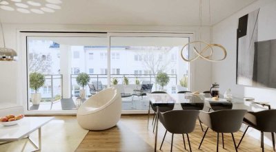 3-Zi.-Wohnung,2 überdachten Terrassen, Gartenanteil