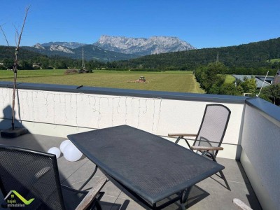 Adnet-Alleine im Dachgeschoss-Hochwertige Wohnung mit Traumblick und XXL-Terrasse