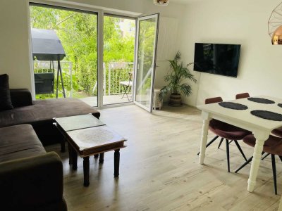 Attraktive 3-Zimmer-Wohnung mit Garten komplett möbliert in Giesing München