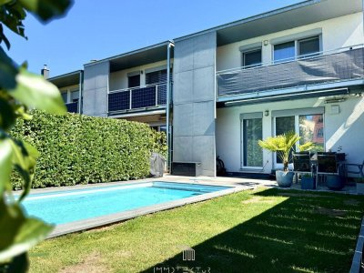 WOHLFÜHLEN: Vollunterkellertes Eckreihenhaus mit Pool &amp; perfekter Familienlage