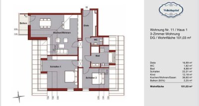 Helle Dachgeschosswohnung im Erstbezug