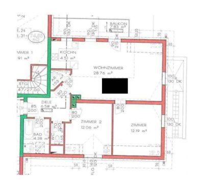 Geförderte 3-Zimmerwohnung