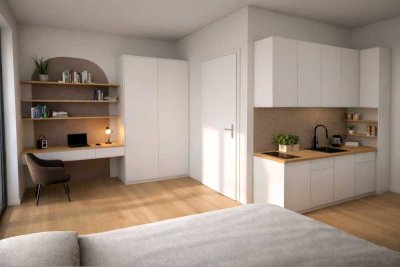 WE 14: Eberswalde: ERSTBEZUG im LUXUS Neubau: 2-Zi mit 26m²  MIT TERRASSE ab 2027 BEZUGSBEREIT