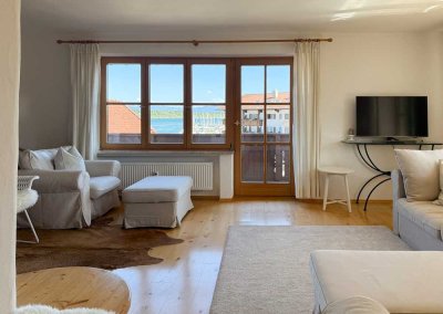 See- & Berblick! 3,5-Zi-DG-Whg direkt am See!