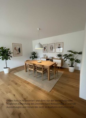 Attraktive helle Eigentumswohnung - Zentrale Lage - Teilrenoviert