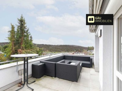 4-Zimmer-Maisonettewohnung mit 2 Terrassen, Balkon, Duplex-Parker und Stellplatz in Ramtel/Leonberg