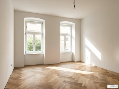 Erstbezug in U-Bahn-Nähe! Liebevoll generalsanierte 3-Zimmer-Wohnung mit Loggia und Terrasse in Gründerzeithaus