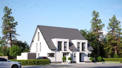 Neubauvorhaben - Schlüsselfertige Doppelhaushälfte -155m2-inkl. großem Grundstück / Donksiedlung