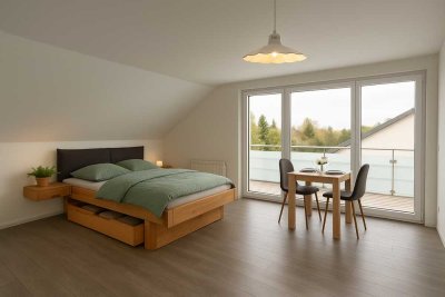 Geschmackvolle, gepflegte 1-Zimmerwhg. mit gehobener Innenausstattung mit Balkon, EBK, Stellpll
