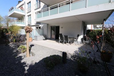 + Kaarst-Zentrum + 3-Zimmerwohnung + Garten + möbliert + ca. 100 m² + TG Stellplatz + 2 Badezimmer +