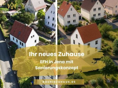 Ihr Start in ein neues Zuhause – entkerntes EFH mit fertigem Sanierungskonzept und Ausbauvarianten