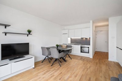 SOFORT WOHNEN! 1 Zimmerwohnung Fertig möbliert &amp; Garten! ERSTBEZUG