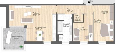 KfW-40 Neubau 3-Raum-Wohnung am Kaßberg – 100.000 € KfW-Darlehen ab 0,01 % möglich