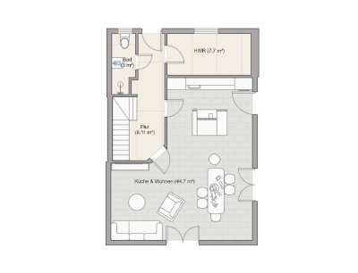 Modernes Reihenendhaus mit großem Garten in Neu Wulmstorf