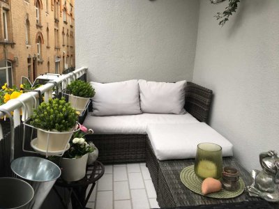 Geschmackvolle 2,5-Zi.-Wohnung - möbliert, mit Balkon im beliebten Stuttgarter Westen
