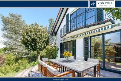 Bestlage: Stilvolles Anwesen mit schönem Garten, viel Privatsphäre und Doppelcarport