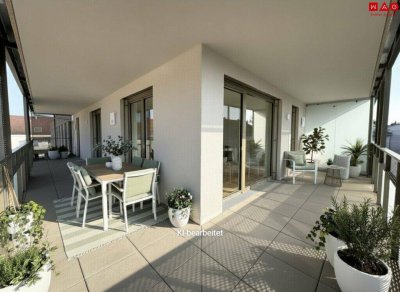 Quartier am Park: Barrierefreie Wohnung im obersten Stock mit Ausblick