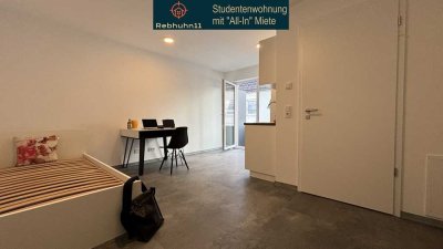 Studentenwohnung möbliert mit "All-In" Miete in Augsburg, Neubau